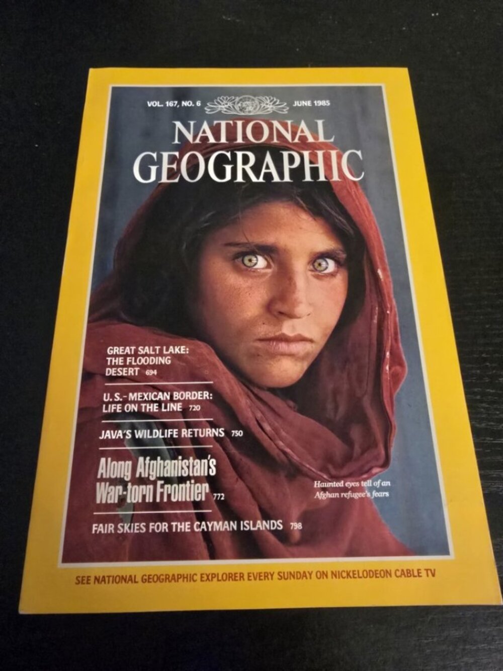 National Geographic June 1985 Vol 167 No 6 Afghan Girl